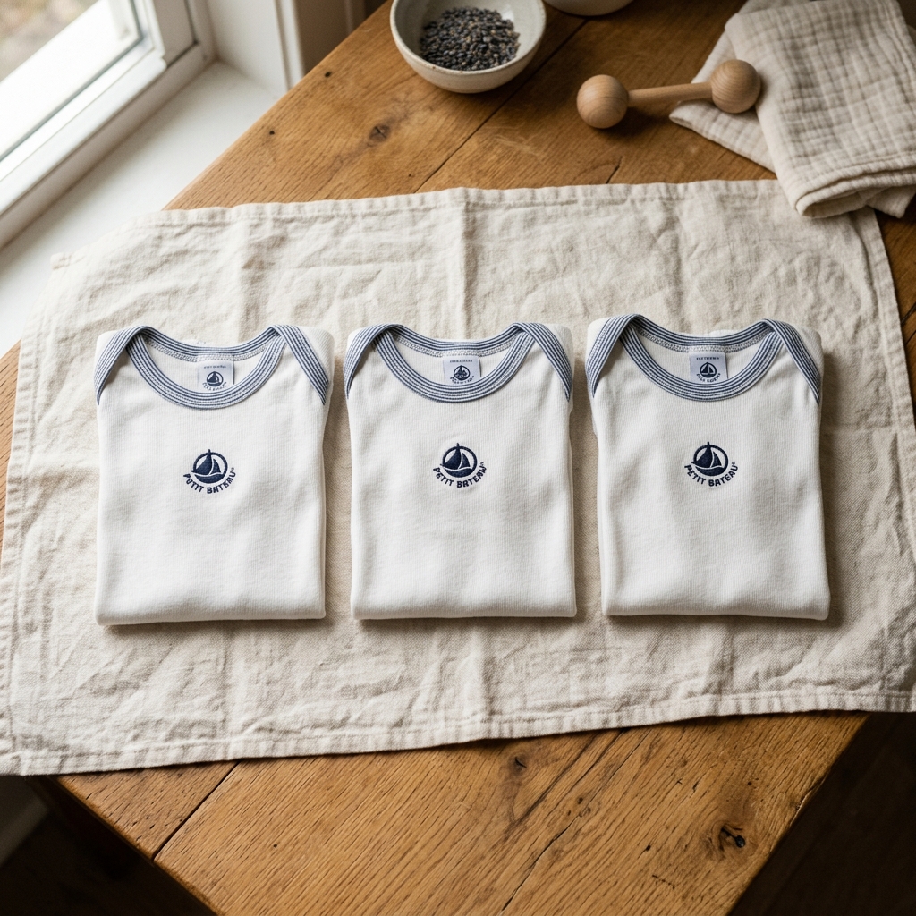 Body Petit Bateau coton lot x3