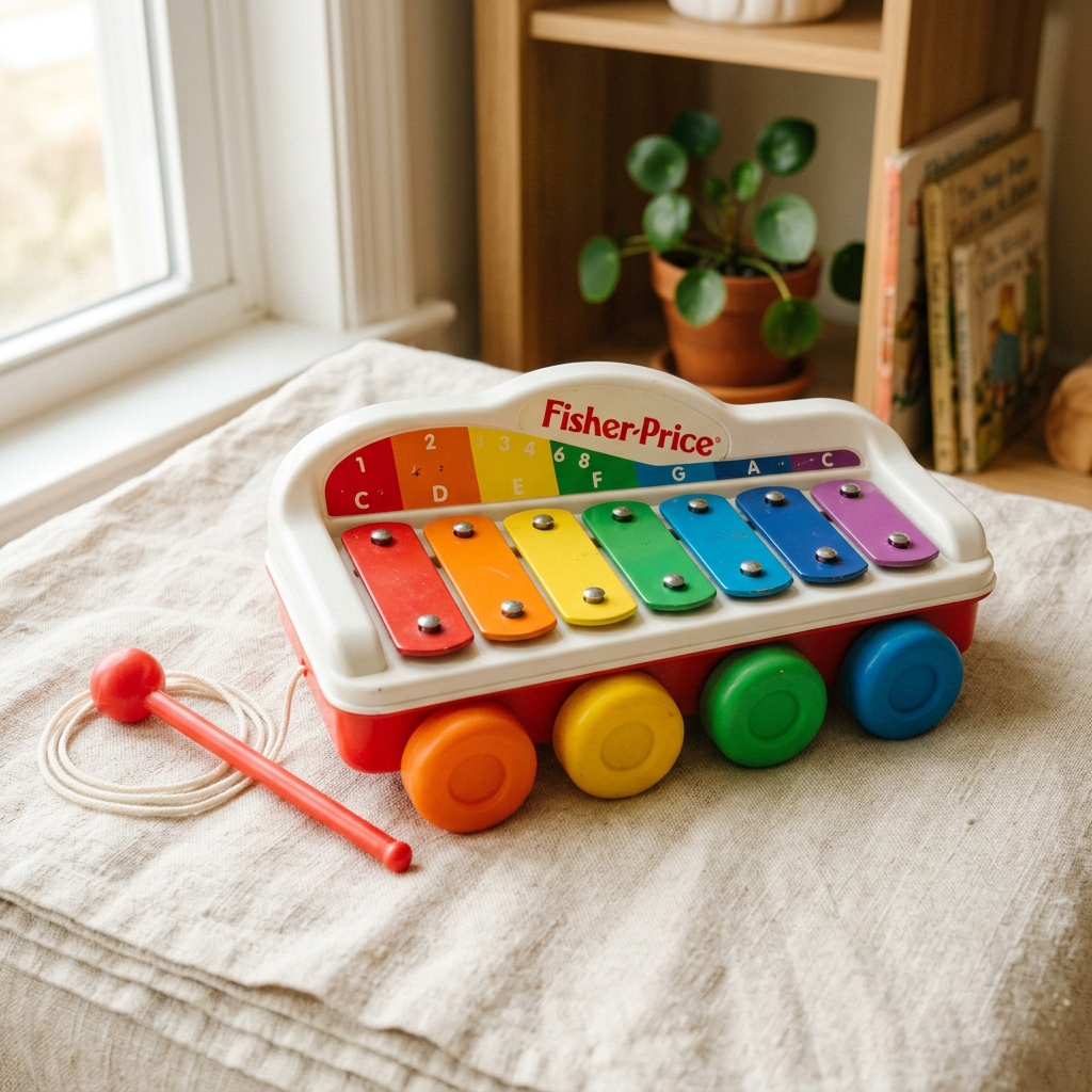 Fisher Price xylophone à roulettes