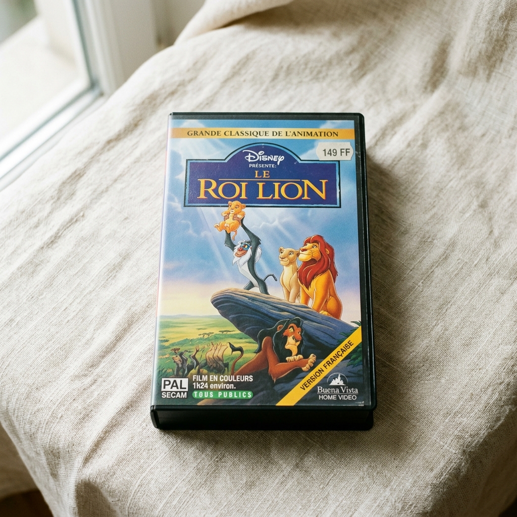 Cassette VHS Le Roi Lion boîtier d'origine